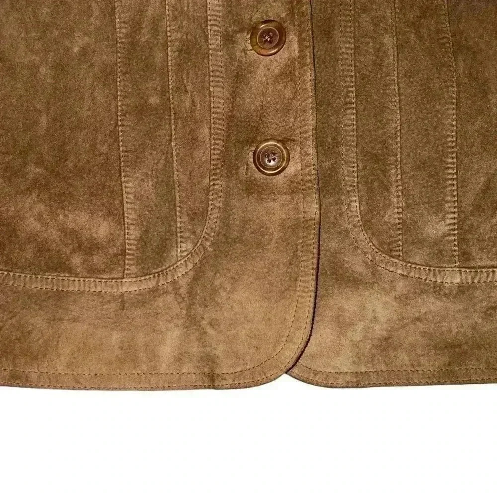 Alfani 100% leather jacket size small fits like 8-10 - Picture 3 of 11